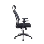 Office & Home Chair OXFORD Large Manager Black Fabric